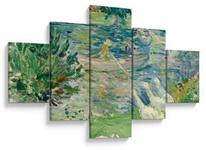 Obraz - Berthe Morisot, Girl in a Boat with Geese, reprodukcje (125x70 cm)