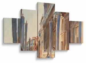 Obraz - John Singer Sargent, Gondola Moorings on the Grand Canal, reprodukcje (125x70 cm)