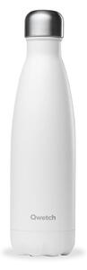 Biała butelka podróżna ze stali nierdzewnej 500 ml Matt – Qwetch