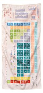 Beżowy ręcznik z mikrowłókna Rex London Periodic Table, 70 x 150 cm