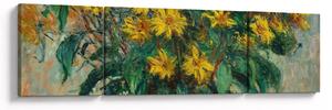 Obraz - Claude Monet, Jerusalem Artichoke Flowers, reprodukcje (170x50 cm)