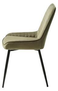 Zielone aksamitne krzesło Milton – Unique Furniture