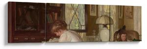 Obraz - Edmund Tarbell, Josephine and Mercie, reprodukcje (170x50 cm)