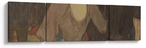 Obraz - Henri de Toulouse-Lautrec, La Goulue and Her Sister, reprodukcje (170x50 cm)