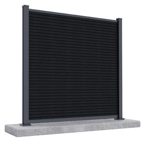 Panel ogrodzeniowy do twardego podłoża 1,8 m CITY Anthracite - Gutroof