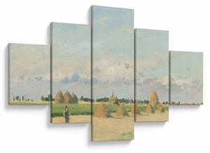 Obraz - Camille Pissarro, Landscape, Ile de France, reprodukcje (125x70 cm)
