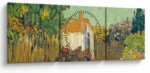 Obraz - Imitator of Vincent van Gogh, Landscape, reprodukcje (z zegarem) (90x30 cm)