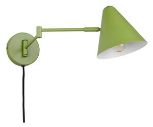 Zielony kinkiet z elastyczną konstrukcją do kontaktu ø 15 cm Cosima – Trio
