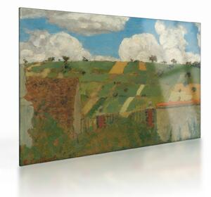 Obraz na szkle - Edouard Vuillard, Landscape of the Ile de France, reprodukcje (70x50 cm)