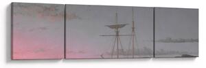 Obraz - Fitz Henry Lane, Lumber Schooners at Evening on Penobscot Bay, reprodukcje (170x50 cm)