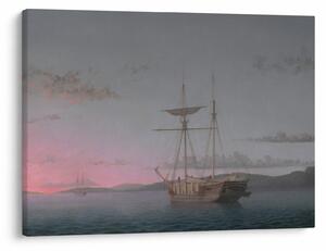 Obraz - Fitz Henry Lane, Lumber Schooners at Evening on Penobscot Bay, reprodukcje (70x50 cm)