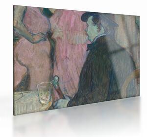 Obraz na szkle - Henri de Toulouse-Lautrec, Maxime Dethomas, reprodukcje (70x50 cm)