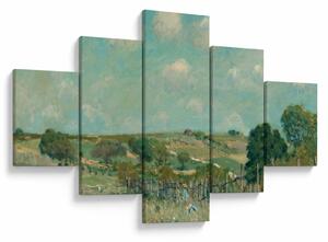 Obraz - Alfred Sisley, Meadow, reprodukcje (125x70 cm)