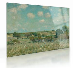 Obraz na szkle - Alfred Sisley, Meadow, reprodukcje (70x50 cm)