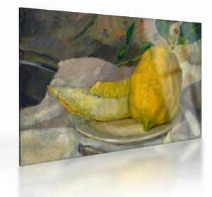 Obraz na szkle - French 19th Century, Melon and Lemon, reprodukcje (70x50 cm)