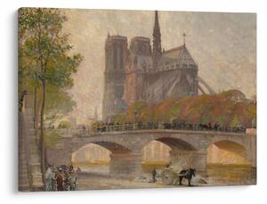 Obraz - Robert William Vonnoh, Notre Dame de Paris, reprodukcje (70x50 cm)