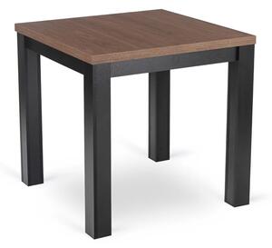 Stół Kwadratowy Rozkładany MAX 80-160 cm Orzech Nicea/Czarny Loft