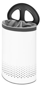 Biały metalowy kosz na pranie 55 l Selector – Brabantia