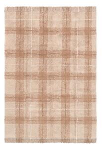 Jasnoróżowy bawełniany dywan odpowiedni do prania/tkany ręcznie 90x120 cm Tartan Rose – Lorena Canals
