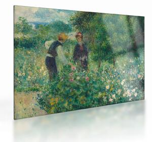 Obraz na szkle - Auguste Renoir, Picking Flowers, reprodukcje (70x50 cm)