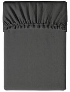 Prześcieradło jersey ciemnoszare 180 x 200 cm