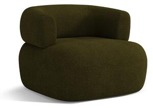 Zielony fotel z materiału bouclé Jenny – Micadoni Home