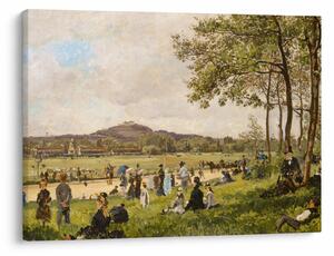 Obraz - French 19th Century, Race Course at Longchamps, reprodukcje (70x50 cm)