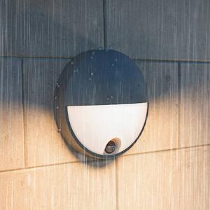 Philips Kinkiet zewnętrzny LED Capricorn UE, czujnik, IP44, aluminiowy / szary / cynkowy, aluminium