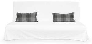 2 poszewki niepikowane na poduszki Beddinge kolor szary tkanina strukturalna, wzorzysta
