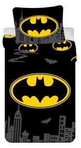 Bawełniana pościel dziecięca jednoosobowa 140x200 cm Batman "The Emblem" – Jerry Fabrics