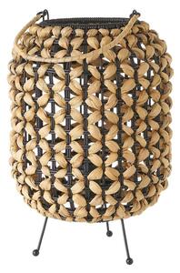 Czarno-naturalna lampa stołowa (wys. 30 cm) – Casa Selección