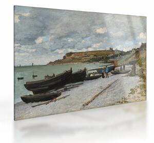 Obraz na szkle - Claude Monet, Sainte Adresse, reprodukcje (70x50 cm)