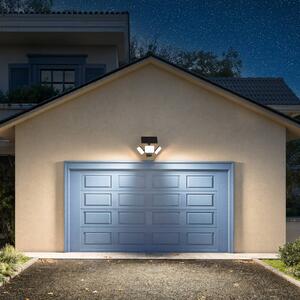 Philips Lampa solarna LED Zyren, czarna, 3000 K, czujnik, IP65 Zyren, czarny, tworzywo sztuczne