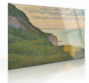 Obraz na szkle - Georges Seurat, Seascape at Port-en-Bessin, Normandy, reprodukcje (70x50 cm)
