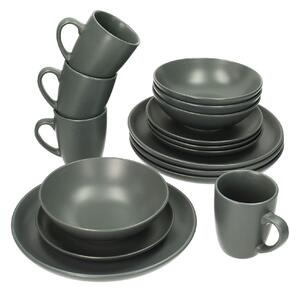 Komplet naczyń Vivo Dark Grey 4/16