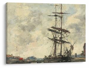 Obraz - Eugène Boudin, Ship on the Touques, reprodukcje (70x50 cm)
