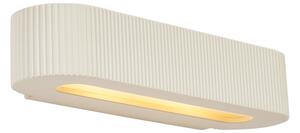 Skandynawski Kinkiet / Lampa scienna beżowy UFO 2-źródła światła - Plaster Oswietlenie wewnetrzne
