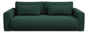 Zielona rozkładana/ze schowkiem sofa 238 cm Kapua – Makamii