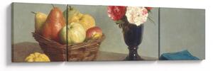 Obraz - Henri Fantin-Latour, Still Life, reprodukcje (170x50 cm)