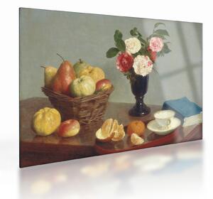 Obraz na szkle - Henri Fantin-Latour, Still Life, reprodukcje (70x50 cm)