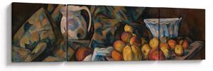 Obraz - Paul Cézanne, Still Life with Apples and Peaches, reprodukcje (170x50 cm)