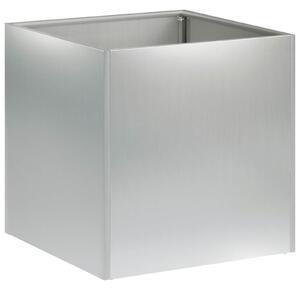 Doniczka ogrodowa srebrny 45 x 45 x 45 cm Stal ocynkowana