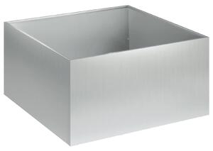 Doniczka ogrodowa srebrny 60 x 60 x 30 cm Stal ocynkowana
