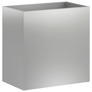 Doniczka ogrodowa srebrny 50 x 30 x 50 cm Stal ocynkowana