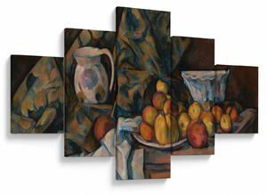 Obraz - Paul Cézanne, Still Life with Apples and Peaches, reprodukcje (125x70 cm)