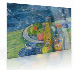 Obraz na szkle - Alexej von Jawlensky, Still Life with Bottles and Fruit, reprodukcje (70x50 cm)