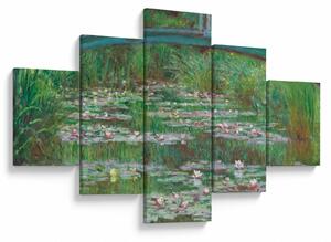 Obraz - Claude Monet, The Japanese Footbridge, reprodukcje (125x70 cm)