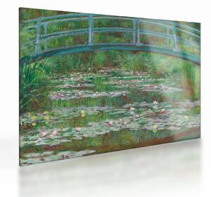 Obraz na szkle - Claude Monet, The Japanese Footbridge, reprodukcje (70x50 cm)