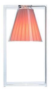 Lampa Stołowa Kartell, pudrowy róż, salon, tworzywo sztuczne