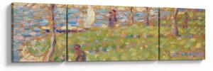 Obraz - Georges Seurat, Study for "La Grande Jatte", reprodukcje (170x50 cm)